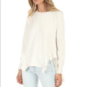 NSF Adeline ruffle sweatshirt